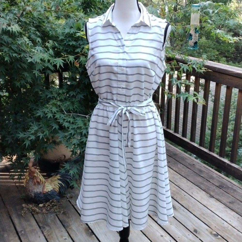 Vintage Larry Levine Striped Dress